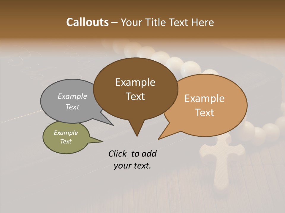 Brown Holy God PowerPoint Template