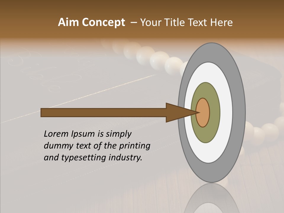 Brown Holy God PowerPoint Template