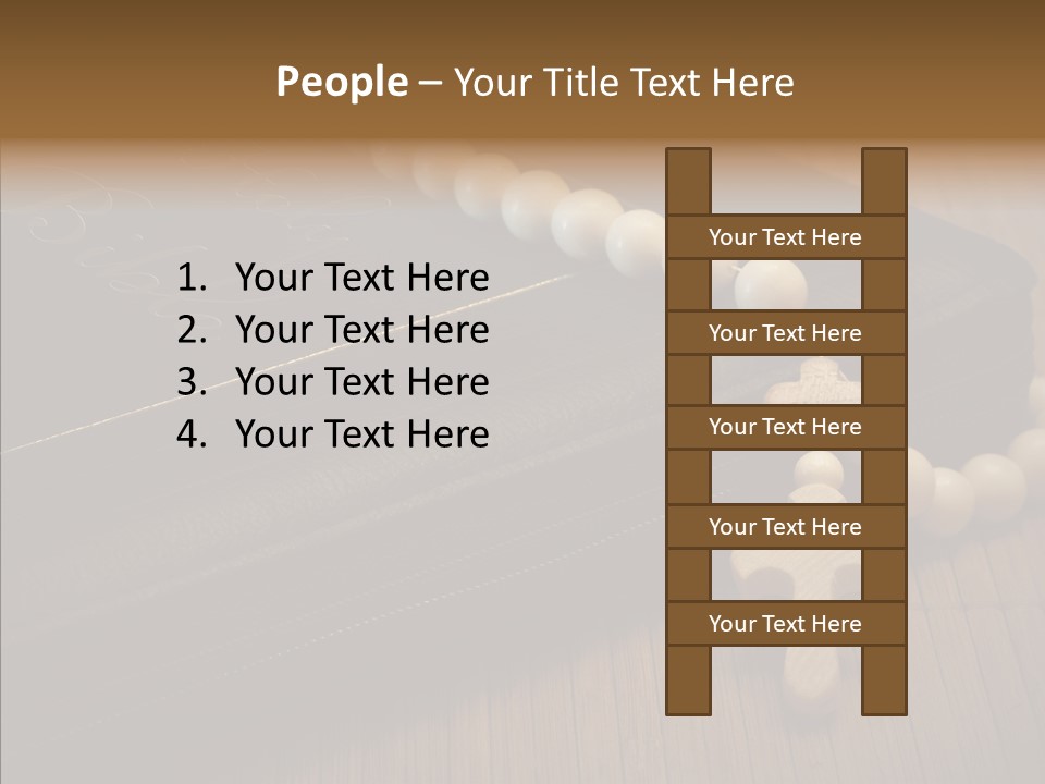 Brown Holy God PowerPoint Template