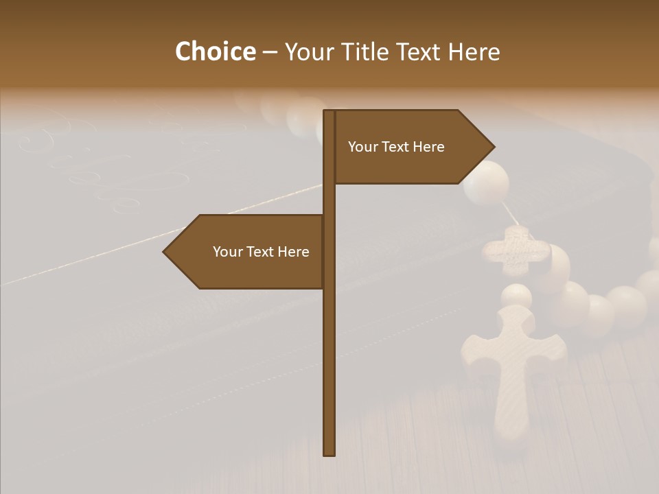 Brown Holy God PowerPoint Template