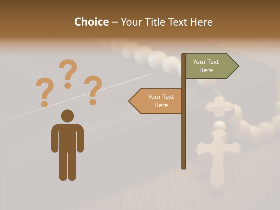 Brown Holy God PowerPoint Template