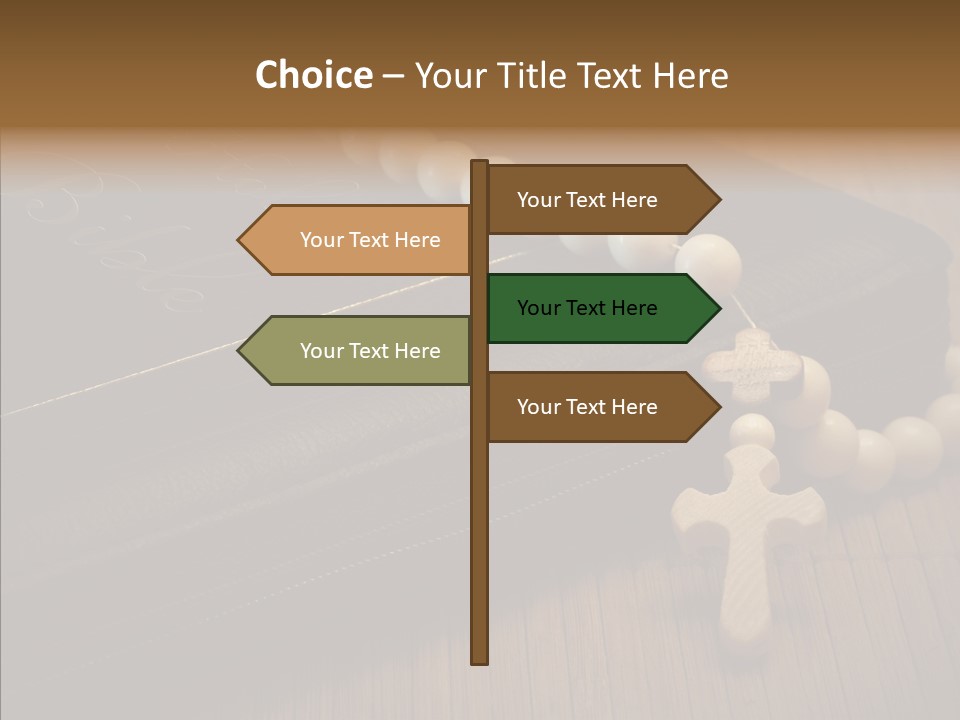 Brown Holy God PowerPoint Template