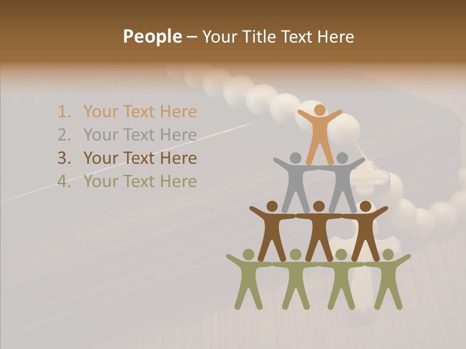Brown Holy God PowerPoint Template