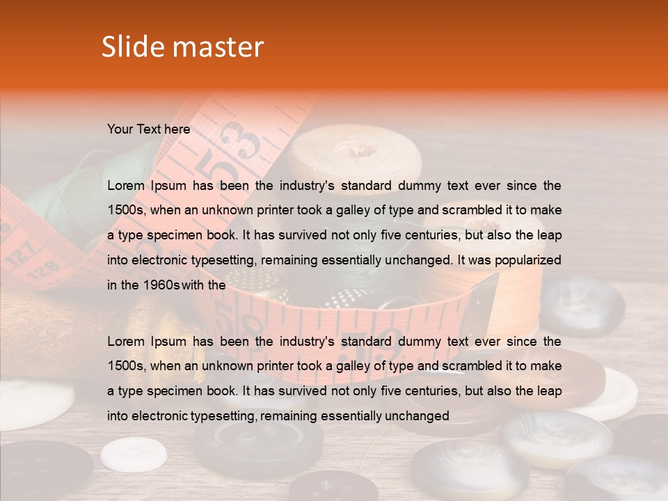 Thread Accessories Color PowerPoint Template