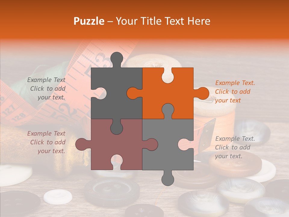 Thread Accessories Color PowerPoint Template
