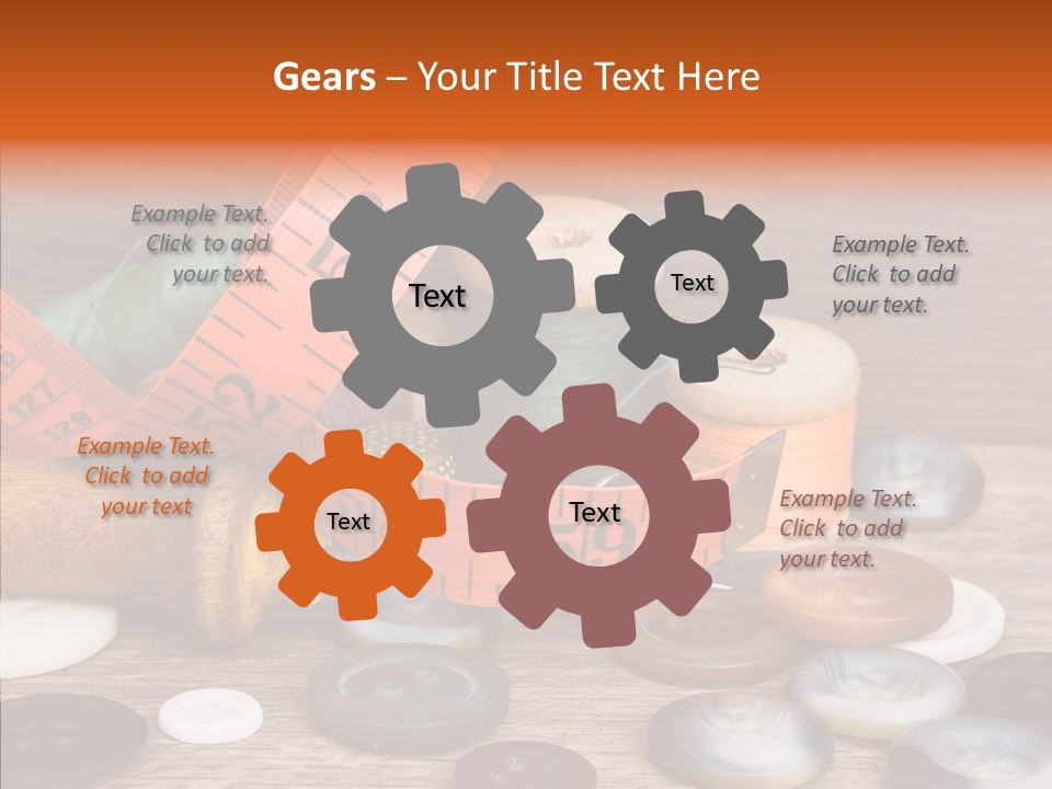 Thread Accessories Color PowerPoint Template