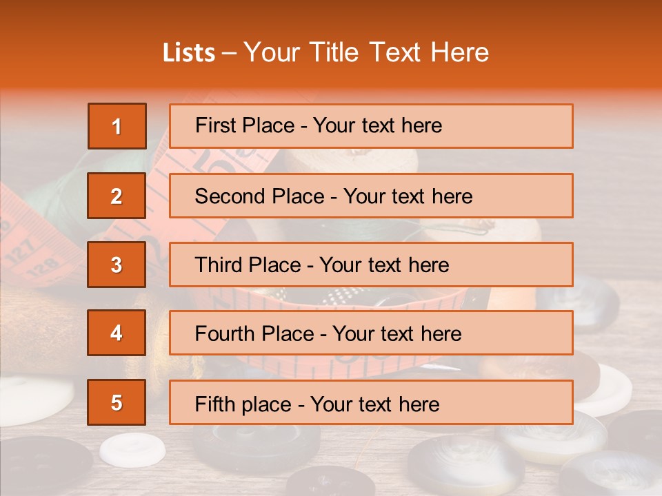 Thread Accessories Color PowerPoint Template