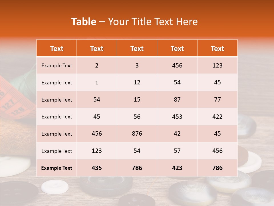 Thread Accessories Color PowerPoint Template