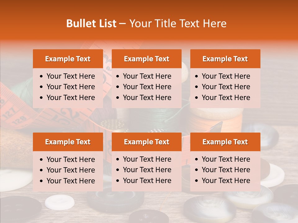 Thread Accessories Color PowerPoint Template