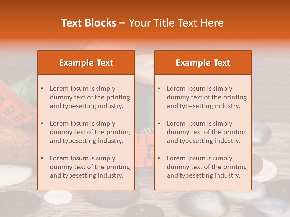 Thread Accessories Color PowerPoint Template
