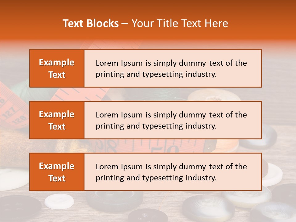 Thread Accessories Color PowerPoint Template