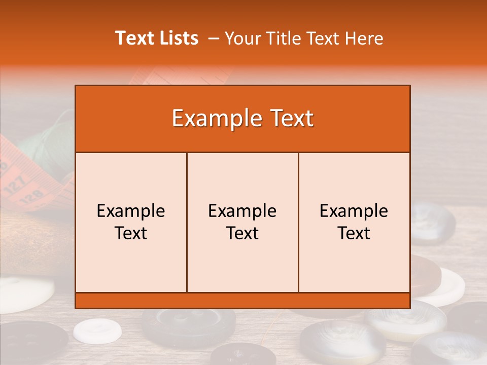 Thread Accessories Color PowerPoint Template