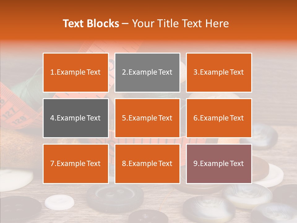 Thread Accessories Color PowerPoint Template