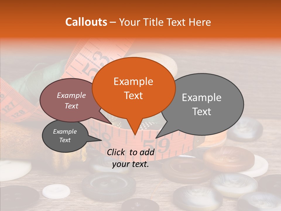 Thread Accessories Color PowerPoint Template