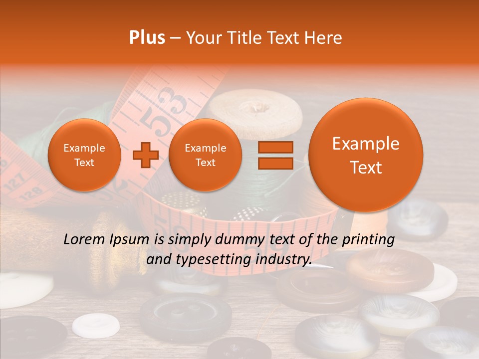 Thread Accessories Color PowerPoint Template