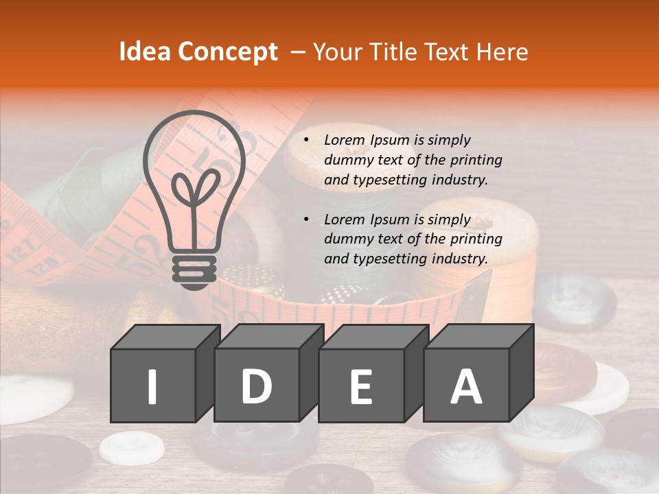 Thread Accessories Color PowerPoint Template