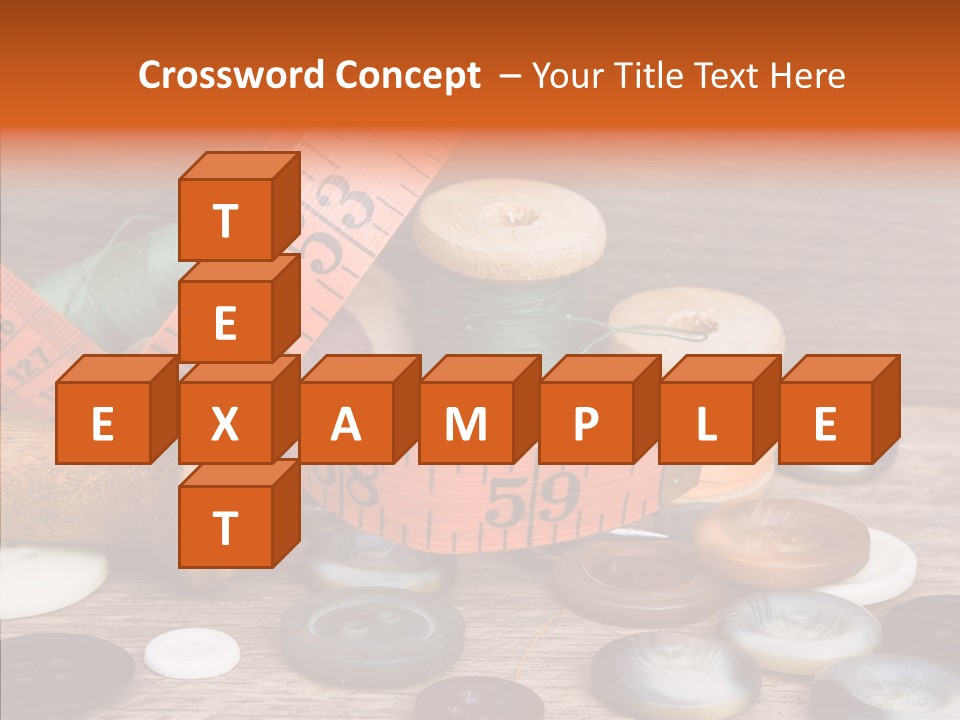 Thread Accessories Color PowerPoint Template