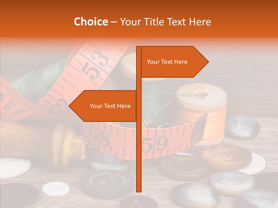 Thread Accessories Color PowerPoint Template