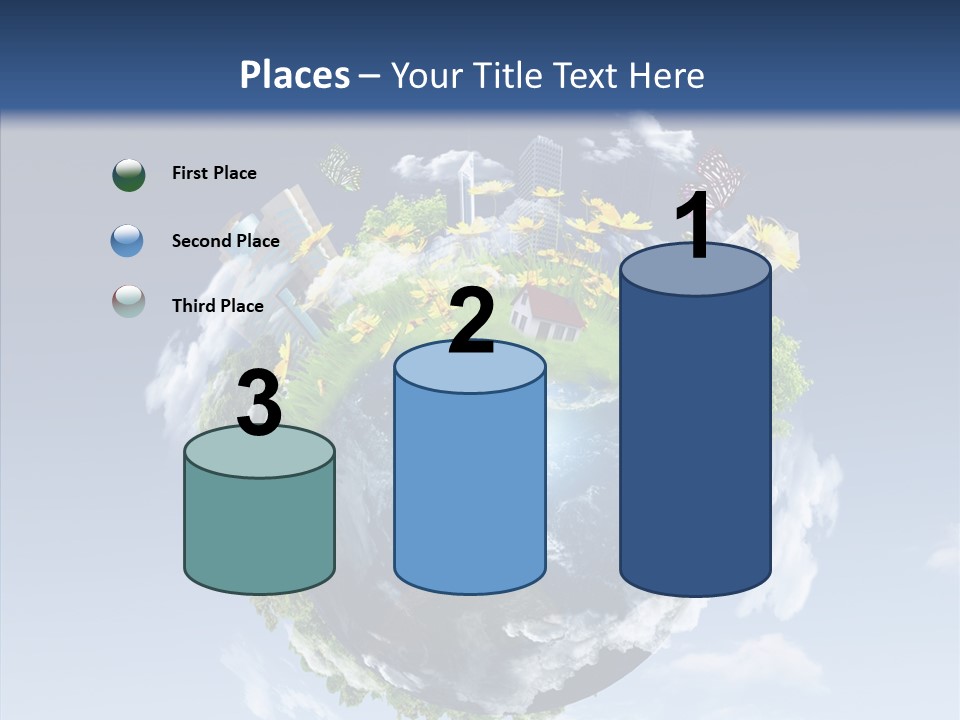 Nature Tree Blue PowerPoint Template