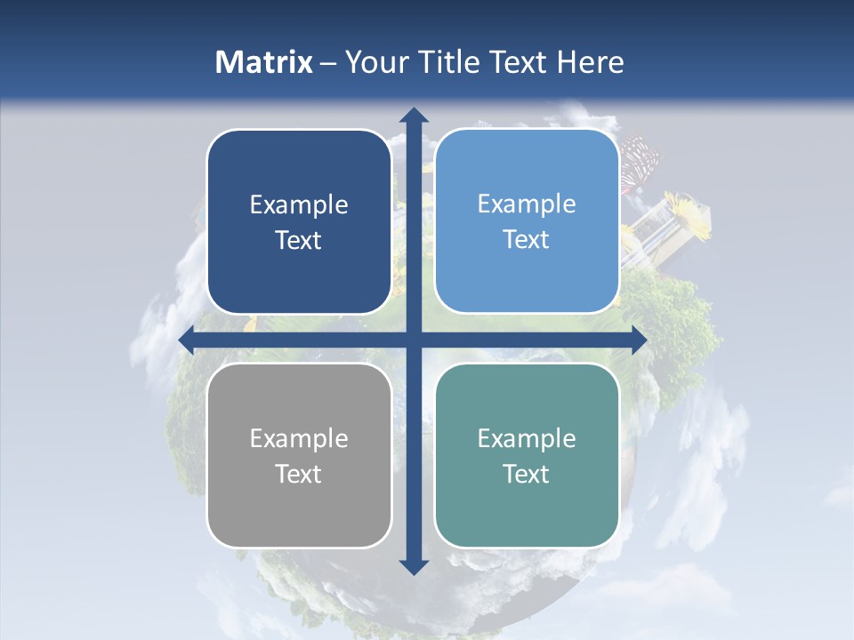 Nature Tree Blue PowerPoint Template