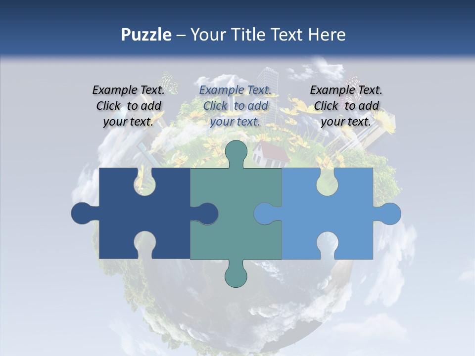 Nature Tree Blue PowerPoint Template