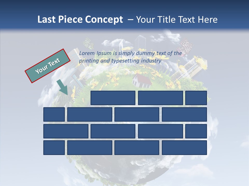 Nature Tree Blue PowerPoint Template