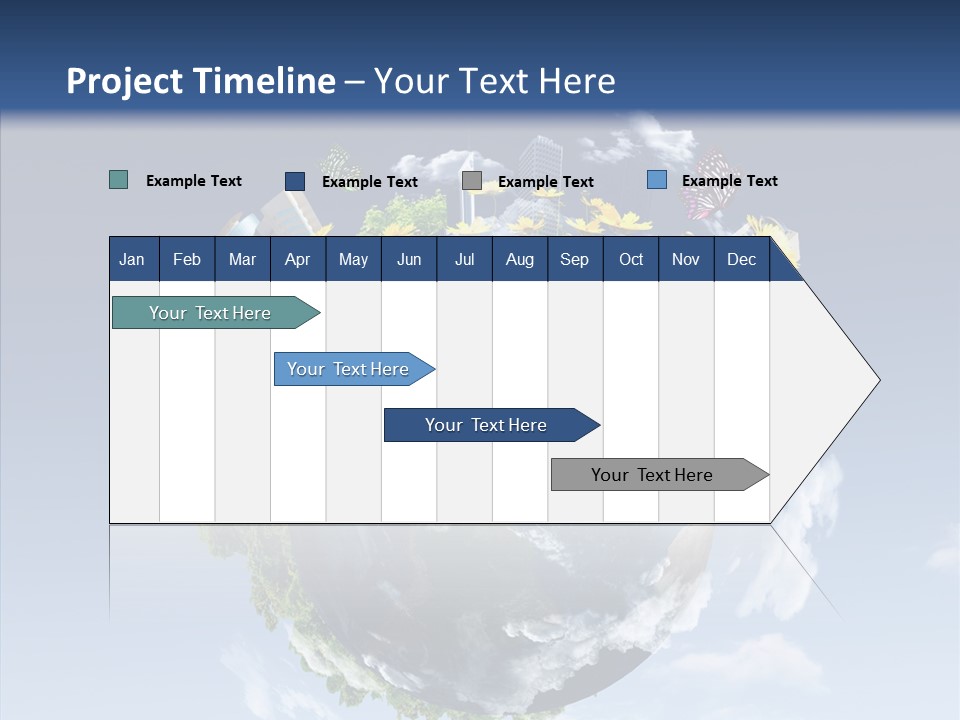 Nature Tree Blue PowerPoint Template