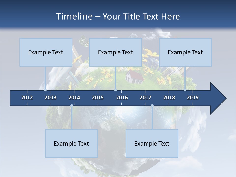 Nature Tree Blue PowerPoint Template