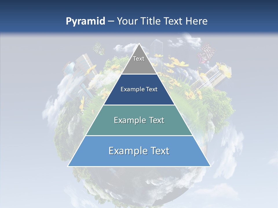 Nature Tree Blue PowerPoint Template