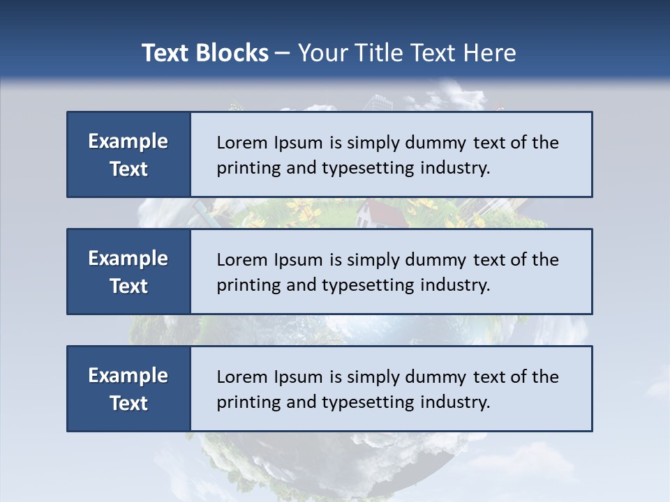 Nature Tree Blue PowerPoint Template