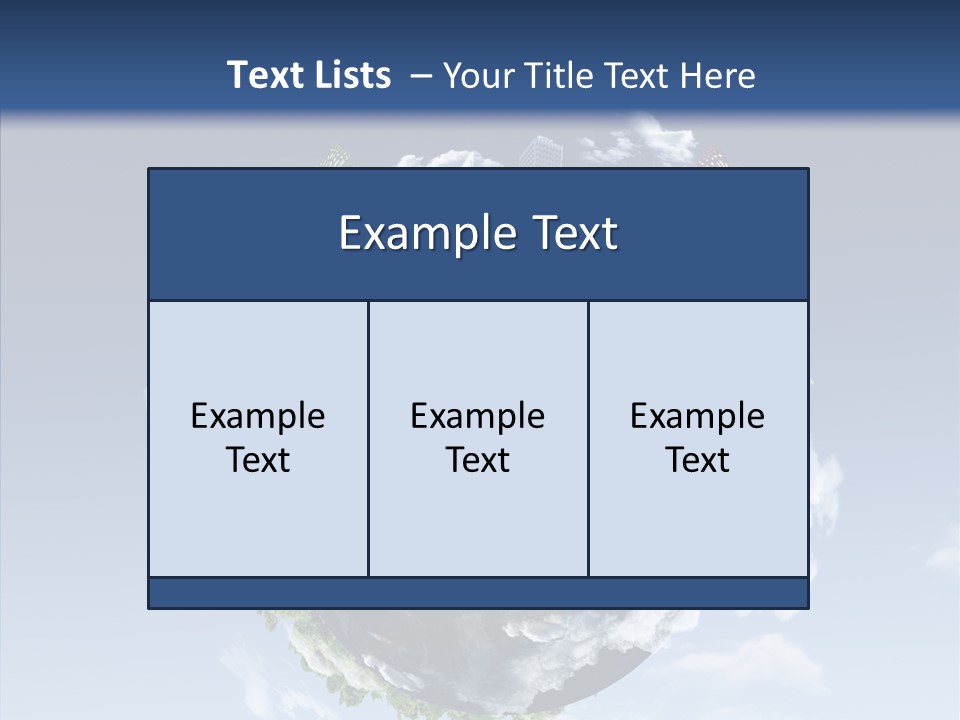 Nature Tree Blue PowerPoint Template