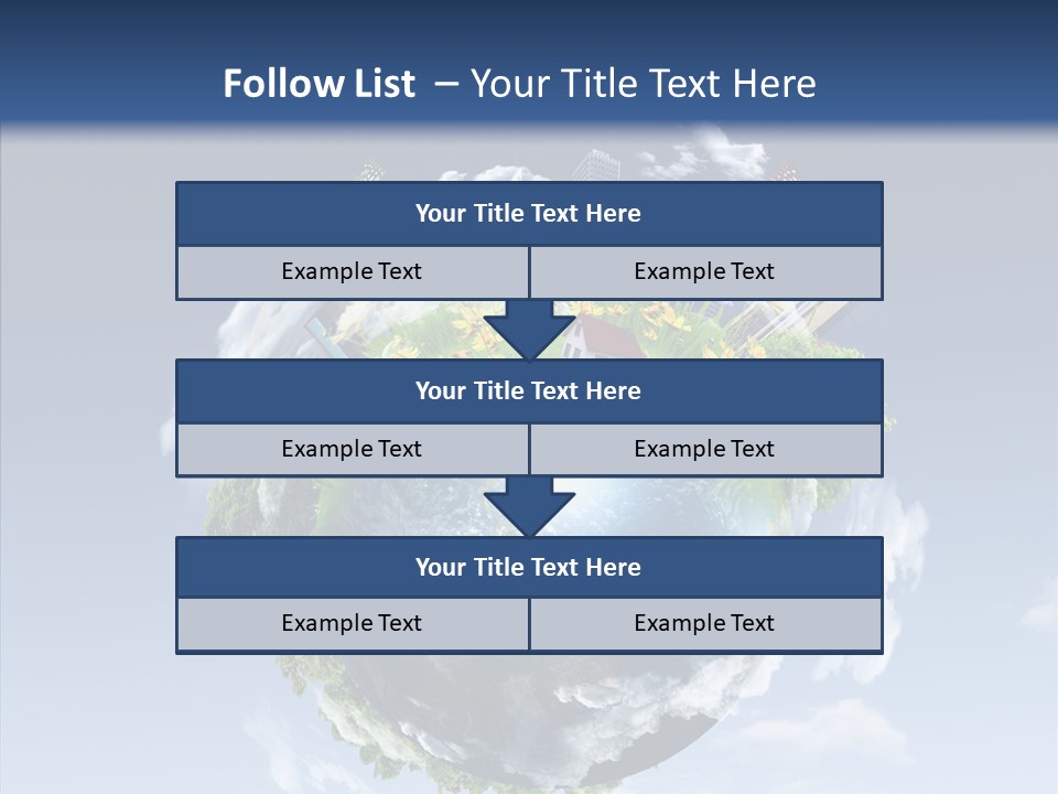 Nature Tree Blue PowerPoint Template