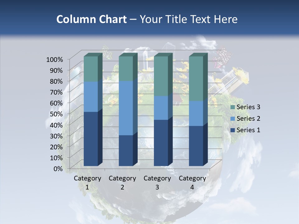 Nature Tree Blue PowerPoint Template