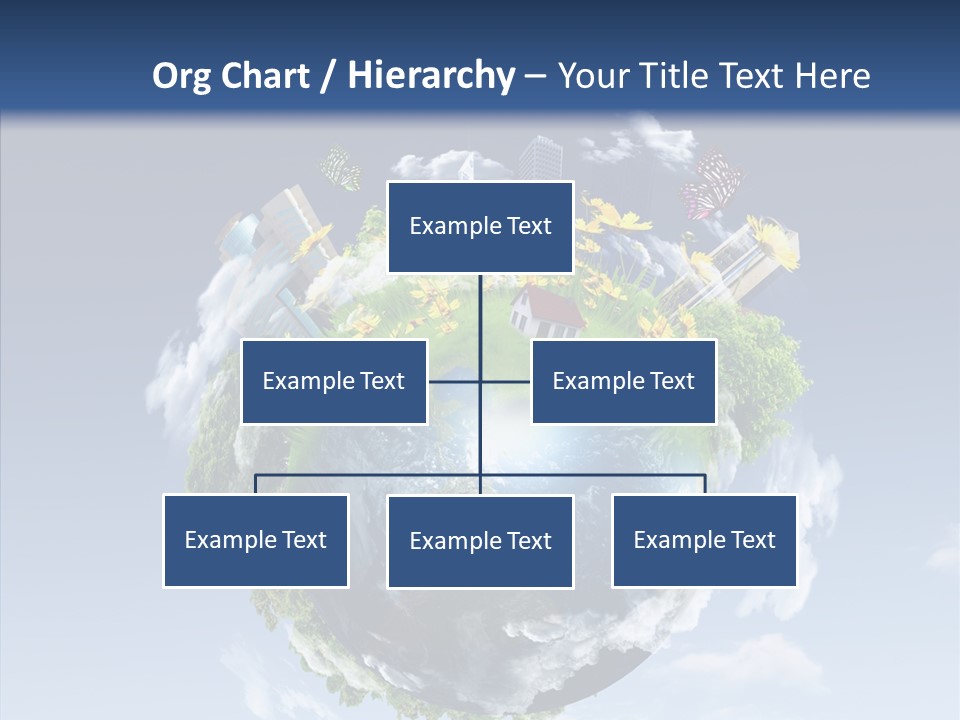 Nature Tree Blue PowerPoint Template