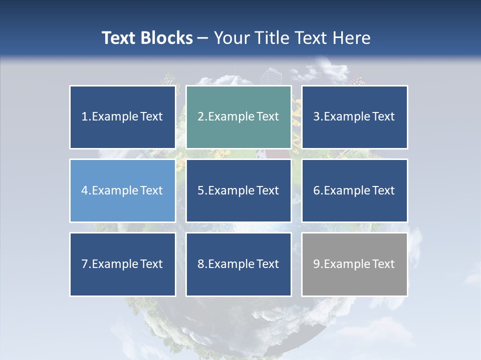 Nature Tree Blue PowerPoint Template
