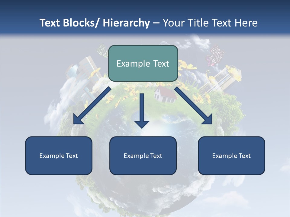Nature Tree Blue PowerPoint Template