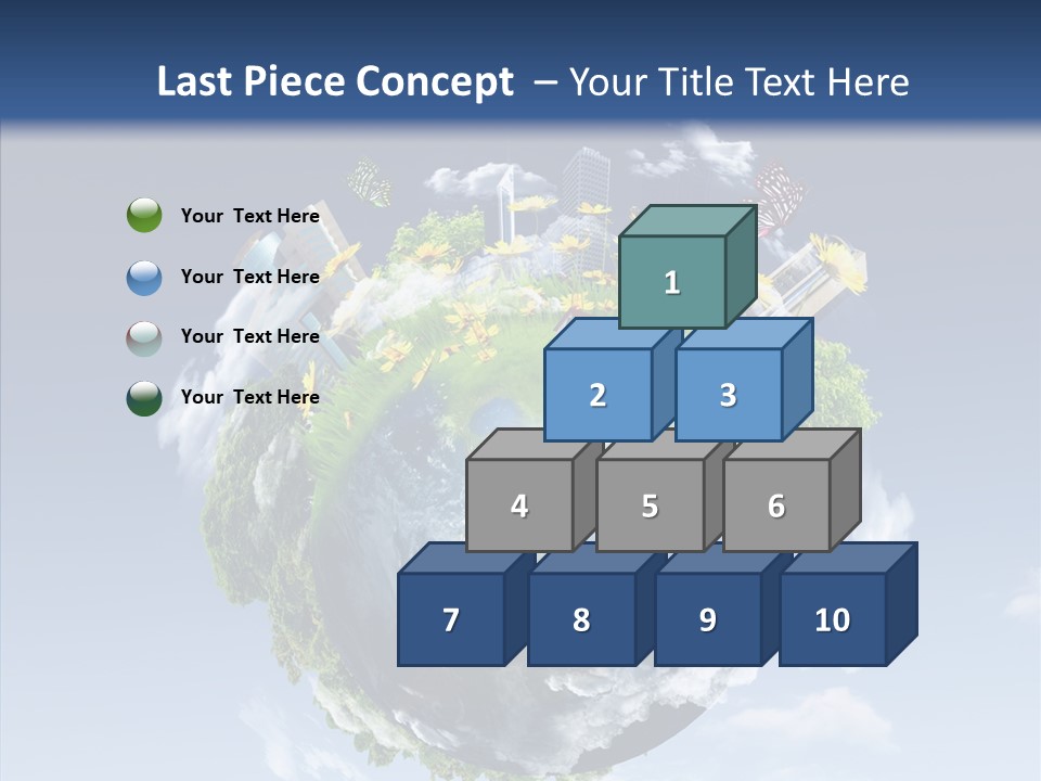 Nature Tree Blue PowerPoint Template