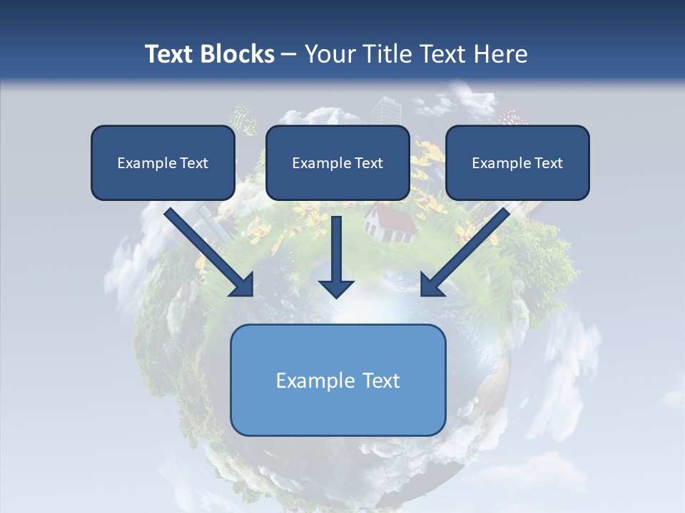 Nature Tree Blue PowerPoint Template