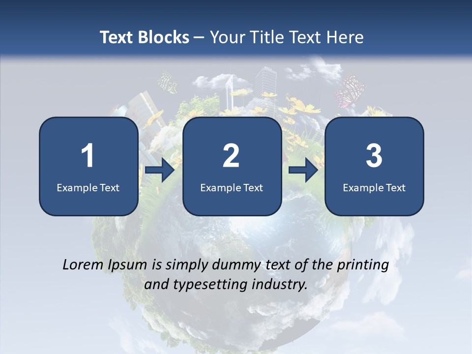 Nature Tree Blue PowerPoint Template