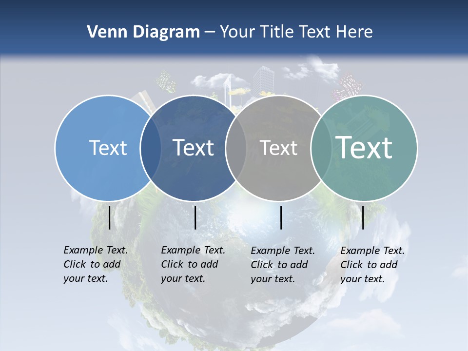 Nature Tree Blue PowerPoint Template