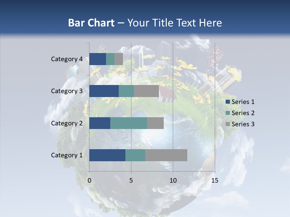 Nature Tree Blue PowerPoint Template