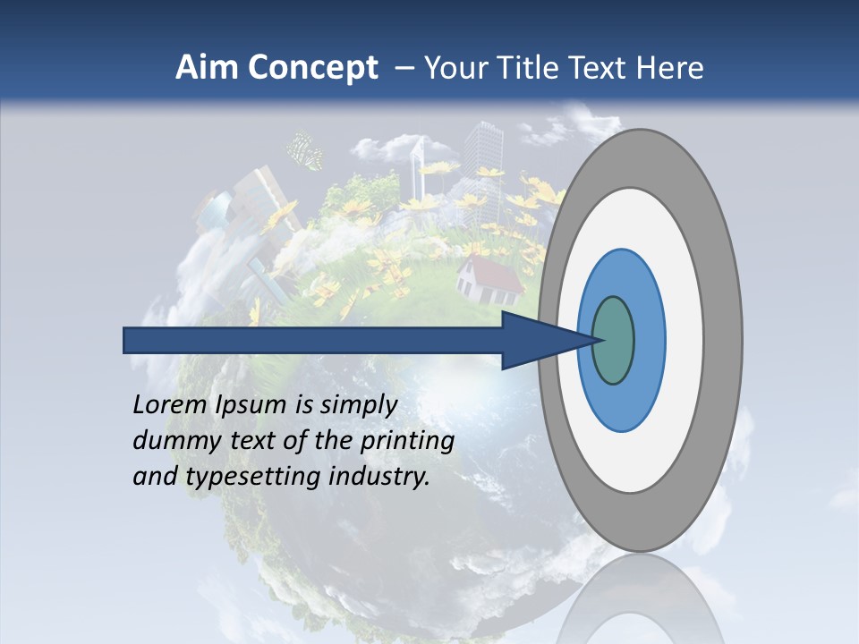 Nature Tree Blue PowerPoint Template