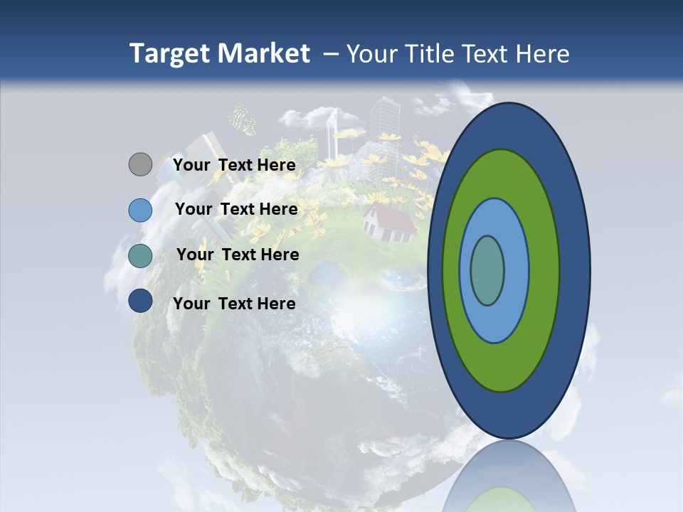 Nature Tree Blue PowerPoint Template