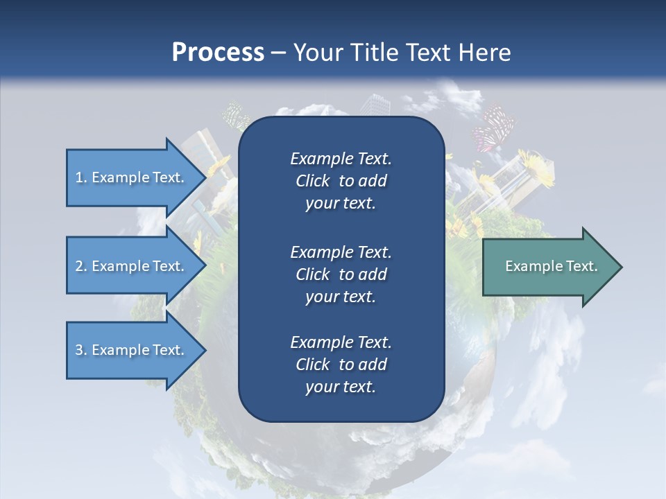 Nature Tree Blue PowerPoint Template