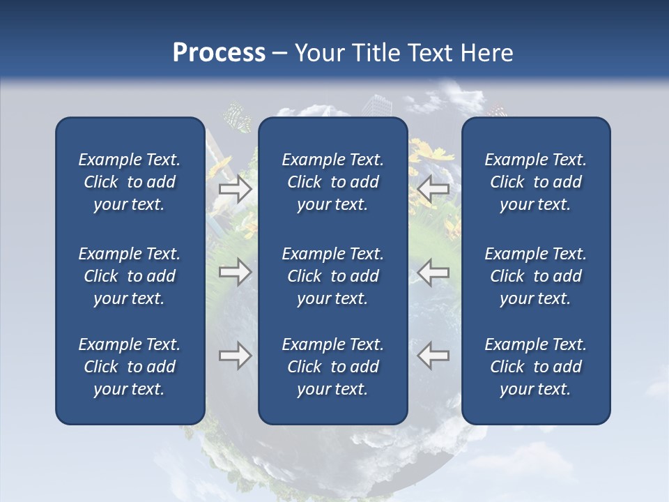 Nature Tree Blue PowerPoint Template