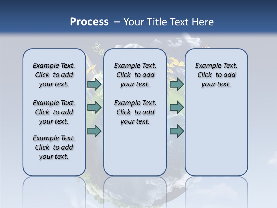 Nature Tree Blue PowerPoint Template