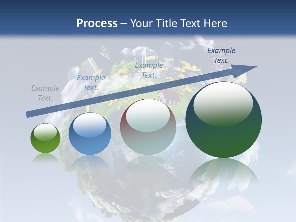 Nature Tree Blue PowerPoint Template