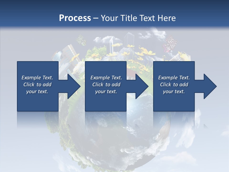Nature Tree Blue PowerPoint Template