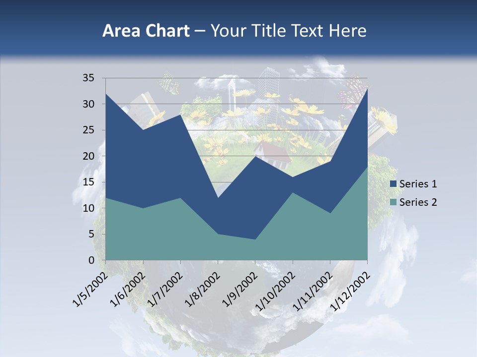 Nature Tree Blue PowerPoint Template