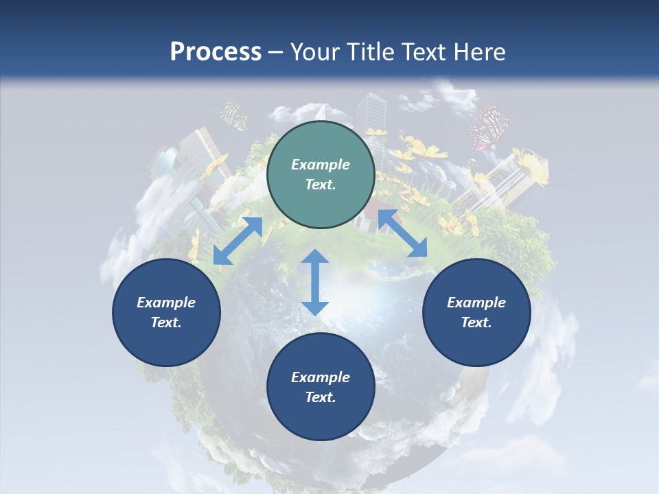 Nature Tree Blue PowerPoint Template